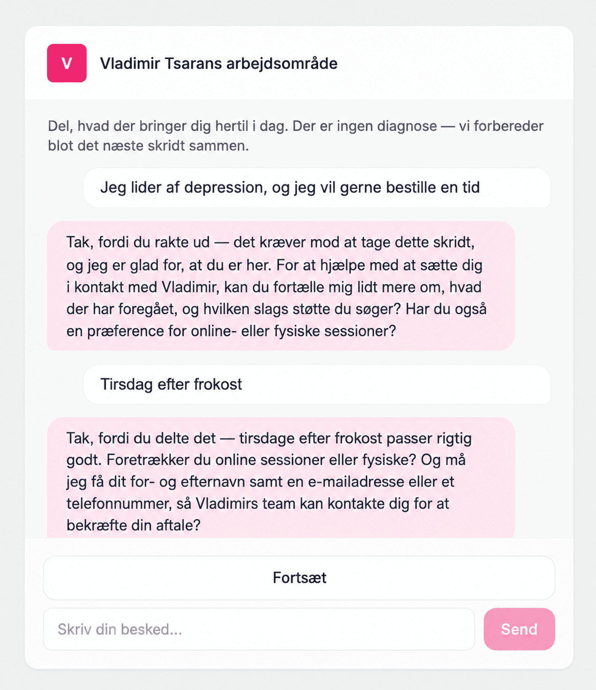Tag imod patienter, når du har kapacitet