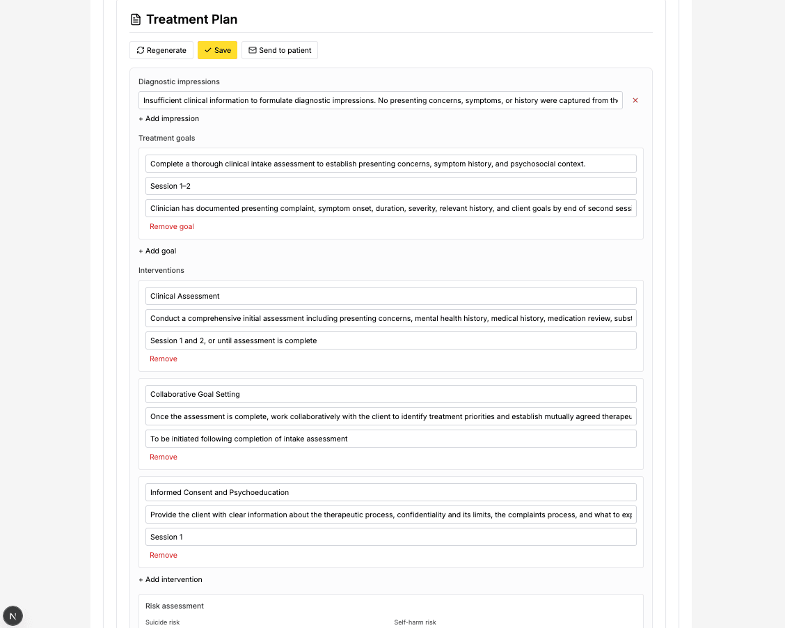 Finish notes and plans faster