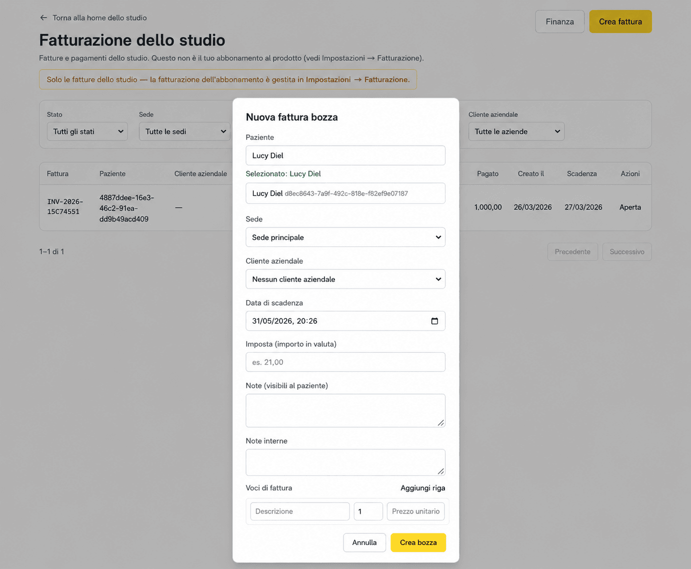 Incassa i pagamenti nello stesso workflow