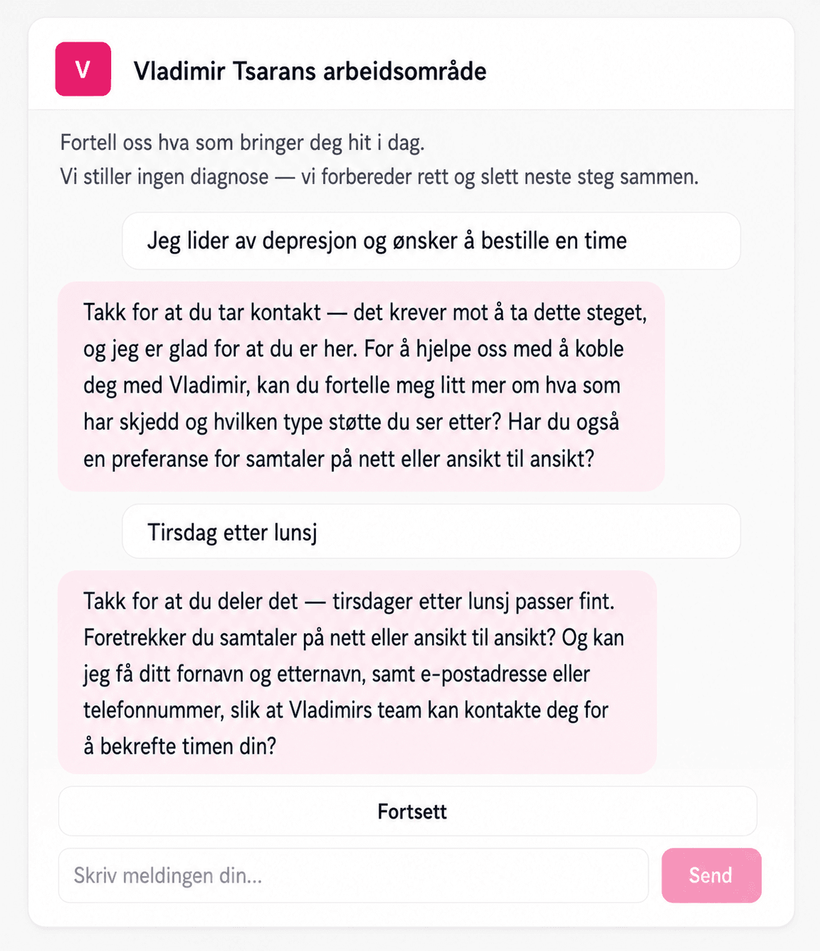 Ta imot pasienter når du har kapasitet