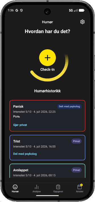 Valgfri pasientapp
