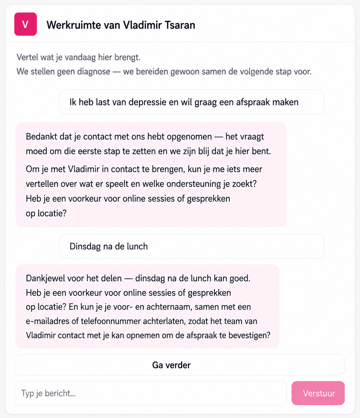 Accepteer patiënten wanneer u capaciteit heeft