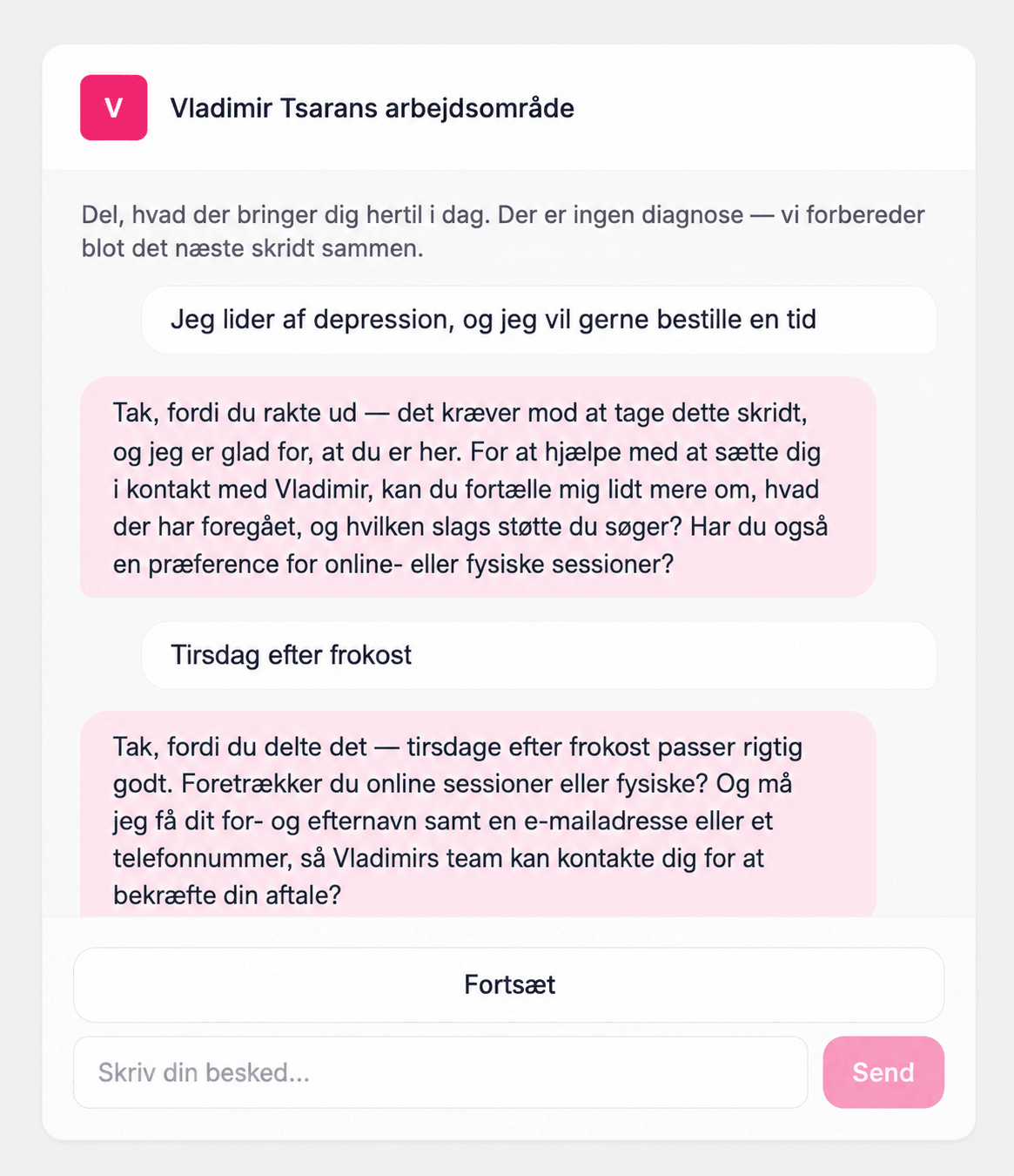 Booking-widget til din hjemmeside