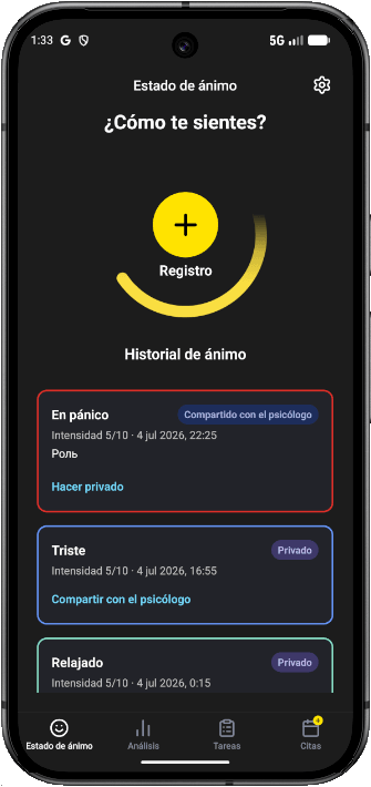 App de seguimiento del estado de ánimo