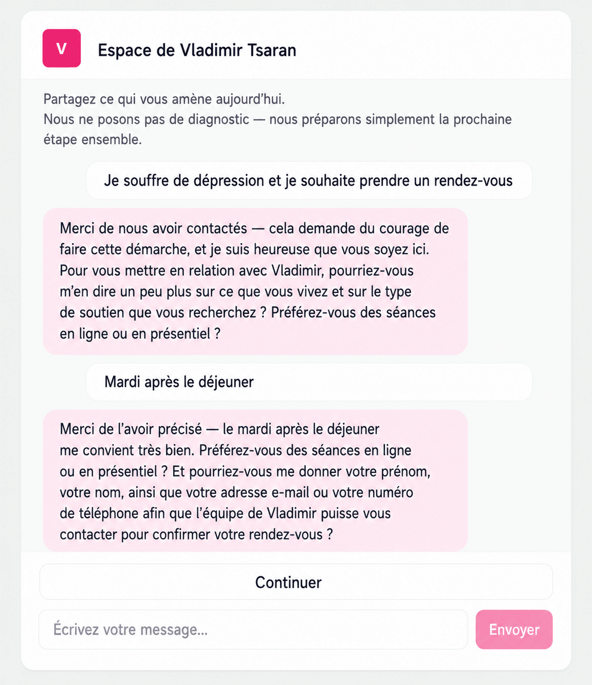 Widget de réservation pour votre site