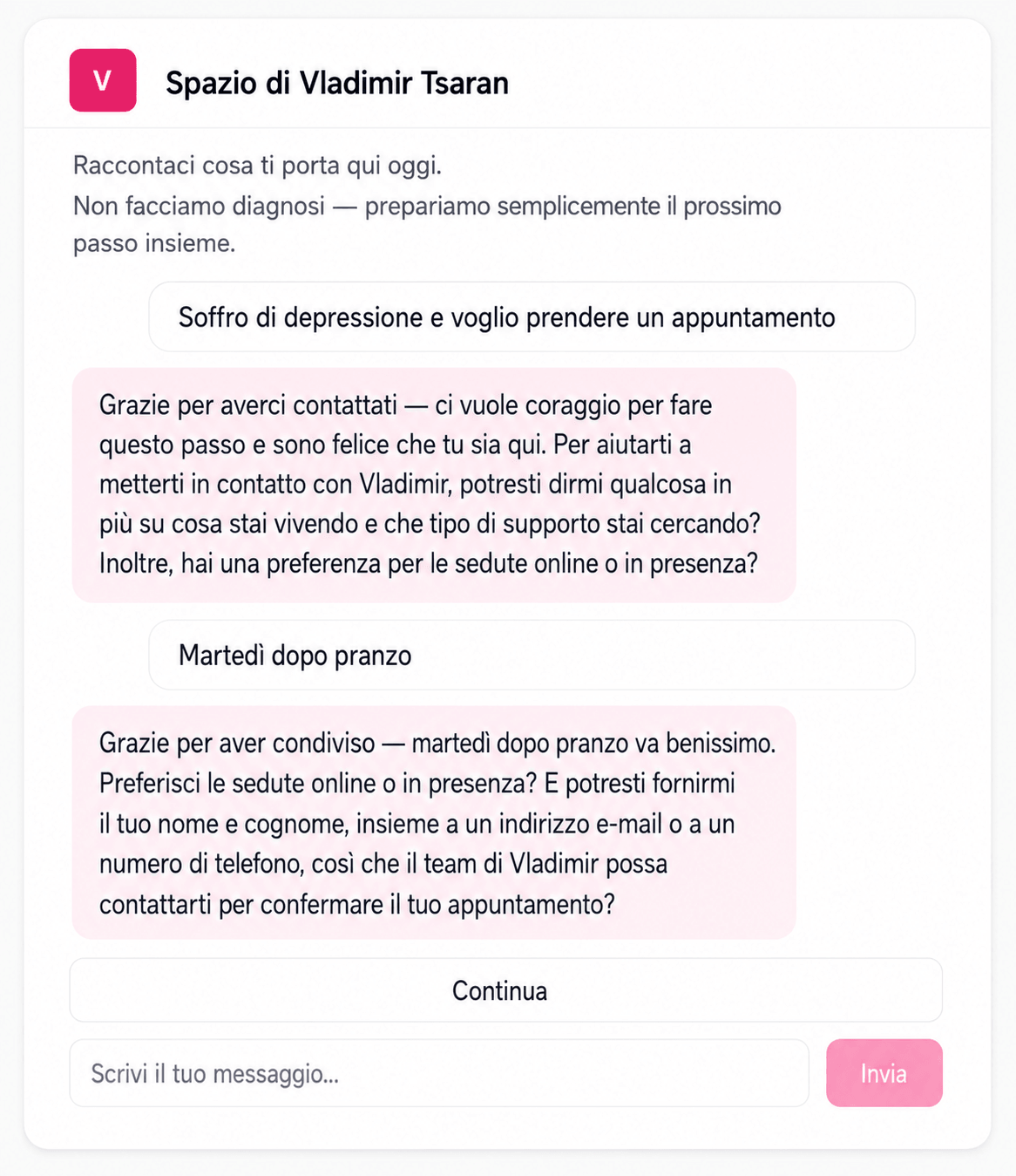 Widget prenotazioni per il tuo sito