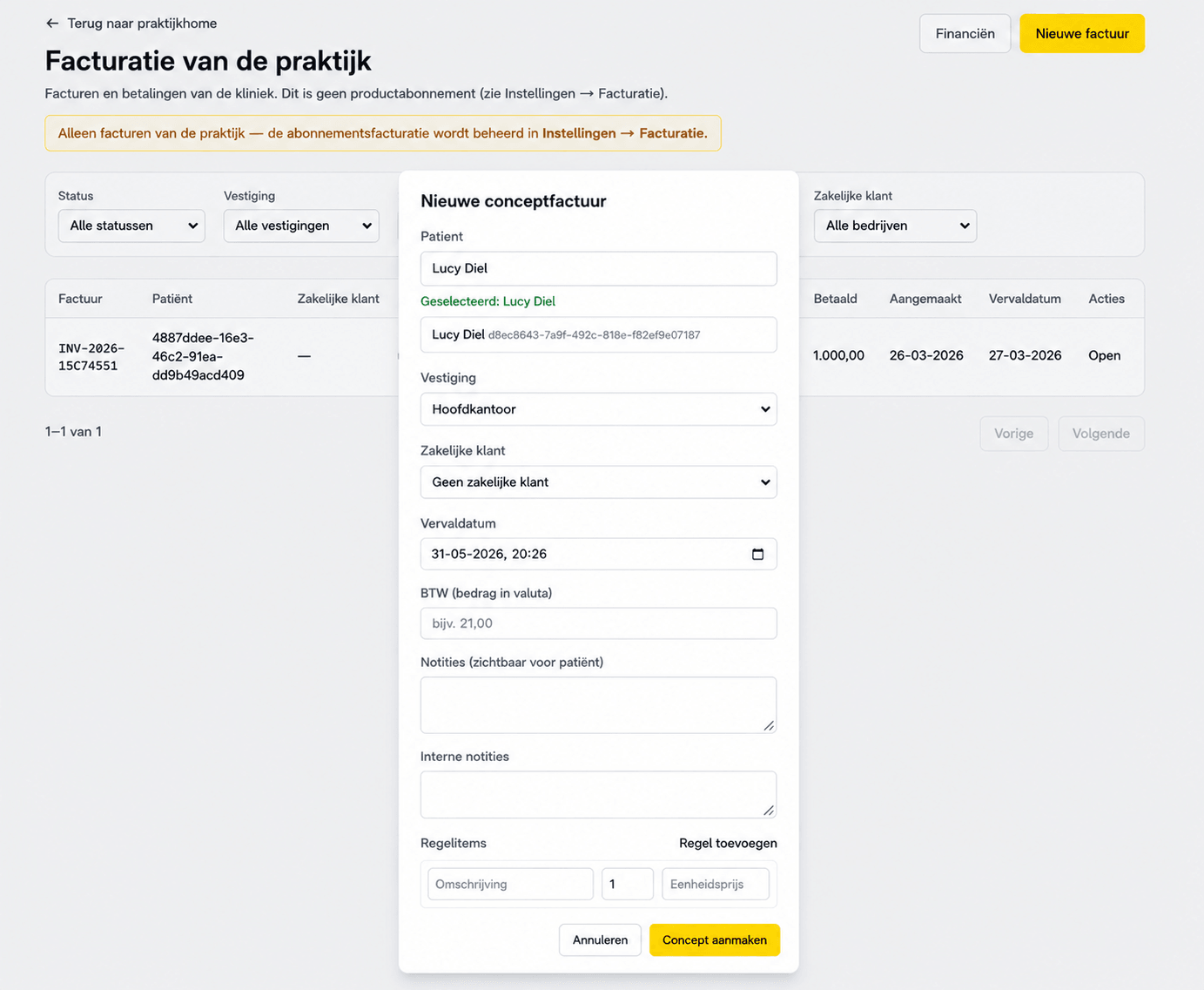 Automatische online betalingen