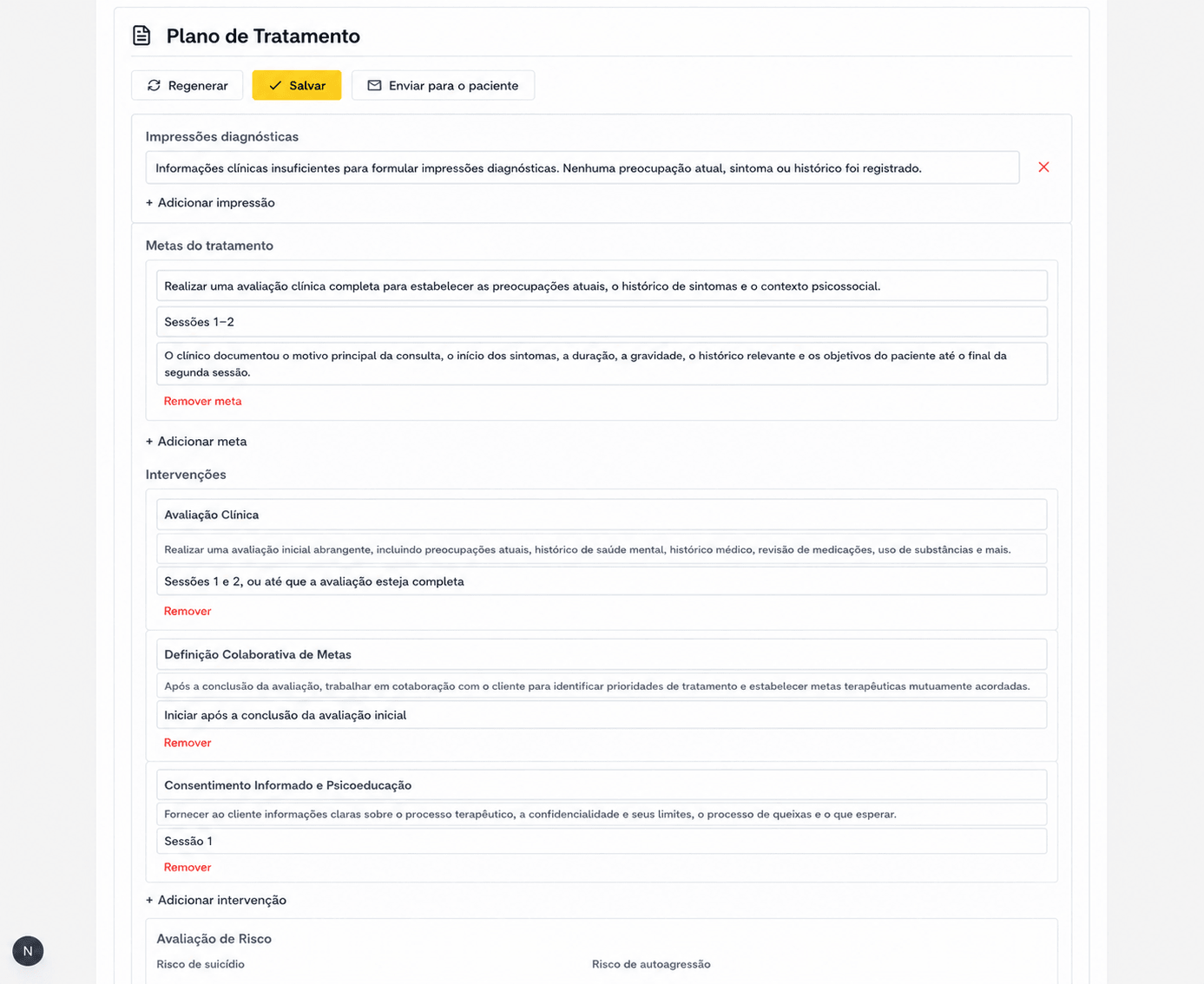 Geração de planos de tratamento