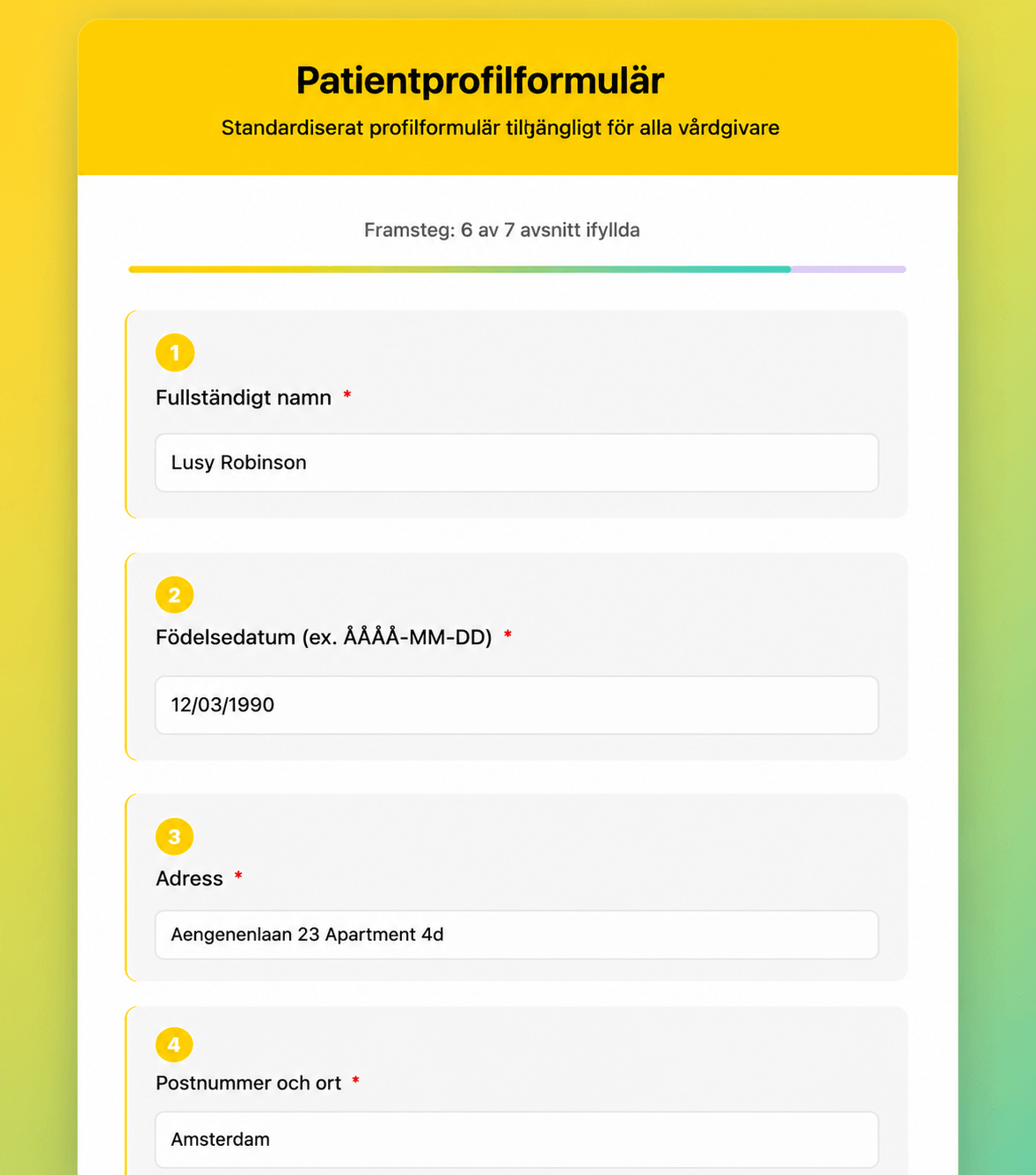 Intagsformulär